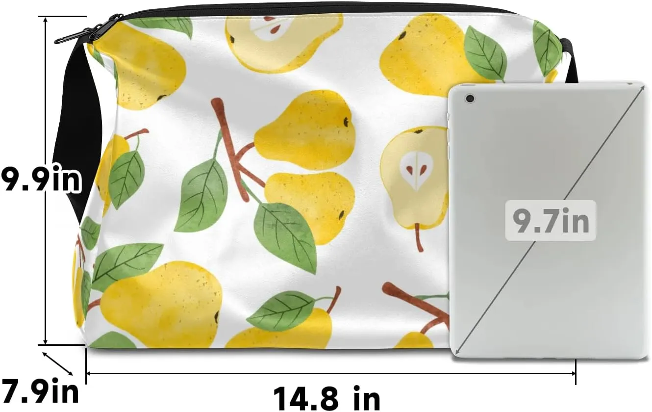 Summer Pears Small Gym Bag for Men Women Workout Sport Duffle Bag Waterproof Weekender Overnight Bag Lightweight Carry on Tote Bag Crossbody Shoulder Travel Bag for Swim Yoge Dance