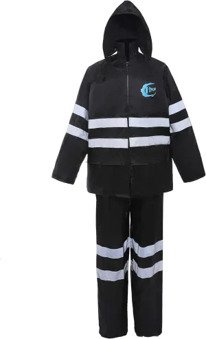 SunPower Flycam Rain Suit with Hood Waterproof Motorcycle Outdoor Reflective Raincoat Over Suit with 5 CM Reflective Strip