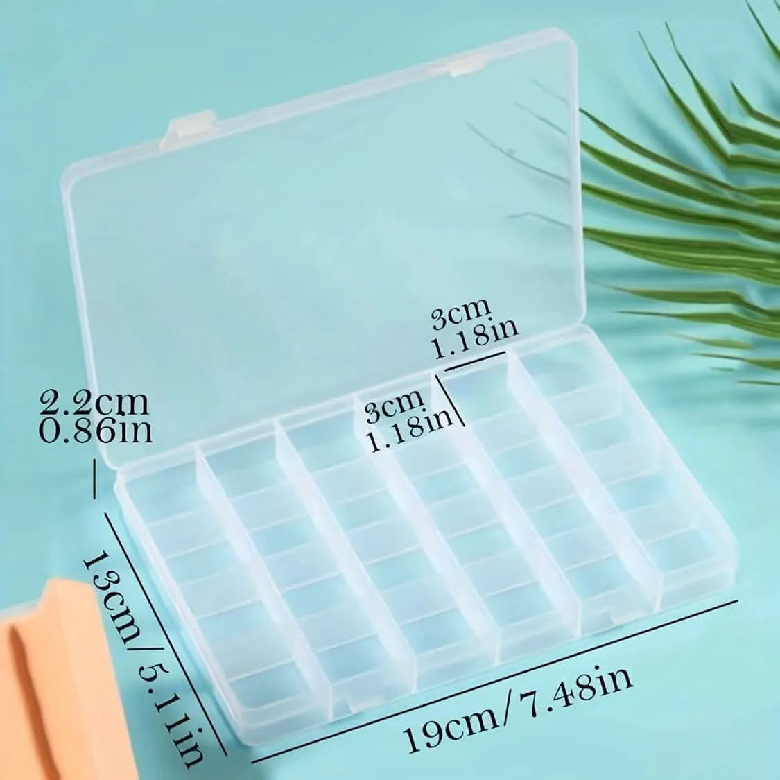Supreme Clear Jewelry Organizer Box – 24-Compartment Adjustable Storage