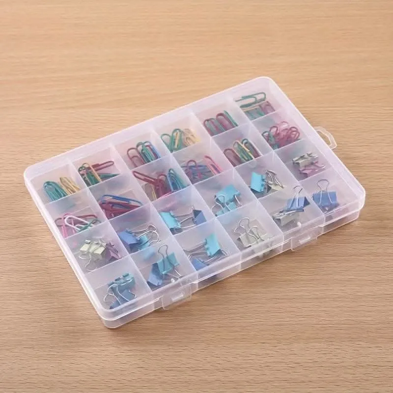 Supreme Clear Jewelry Organizer Box – 24-Compartment Adjustable Storage