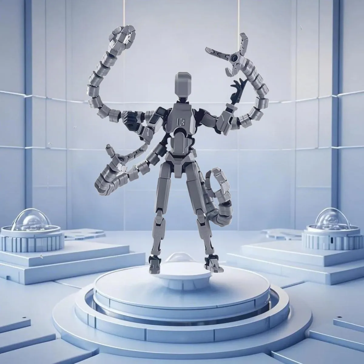 T13 Action Figure – Posable 7.2” 3D Printed Dummy 13 & Titan 13, Collectible Desktop Toy for Gamers and Kids