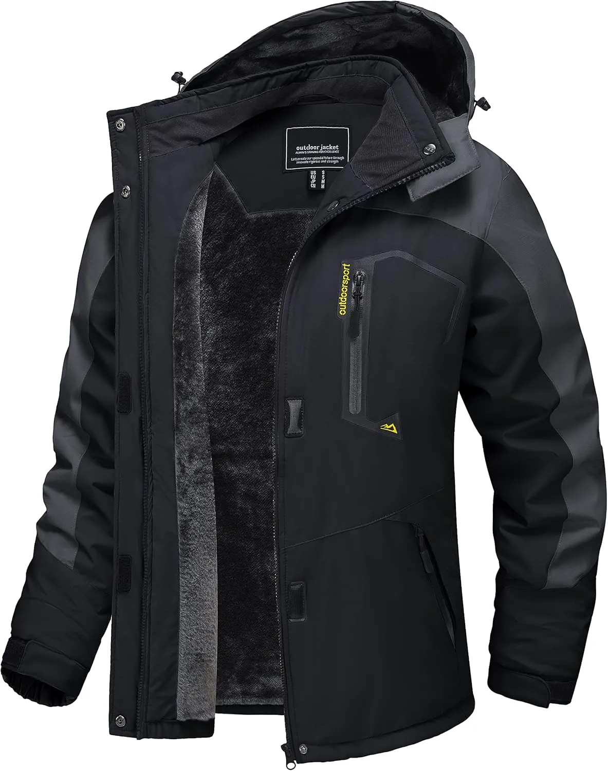 TACVASEN Women's Winter Jacket Waterproof Ski Jacket Hooded Fleece Lined Warm Snow Coat Mountain Windproof Rain Windbreaker