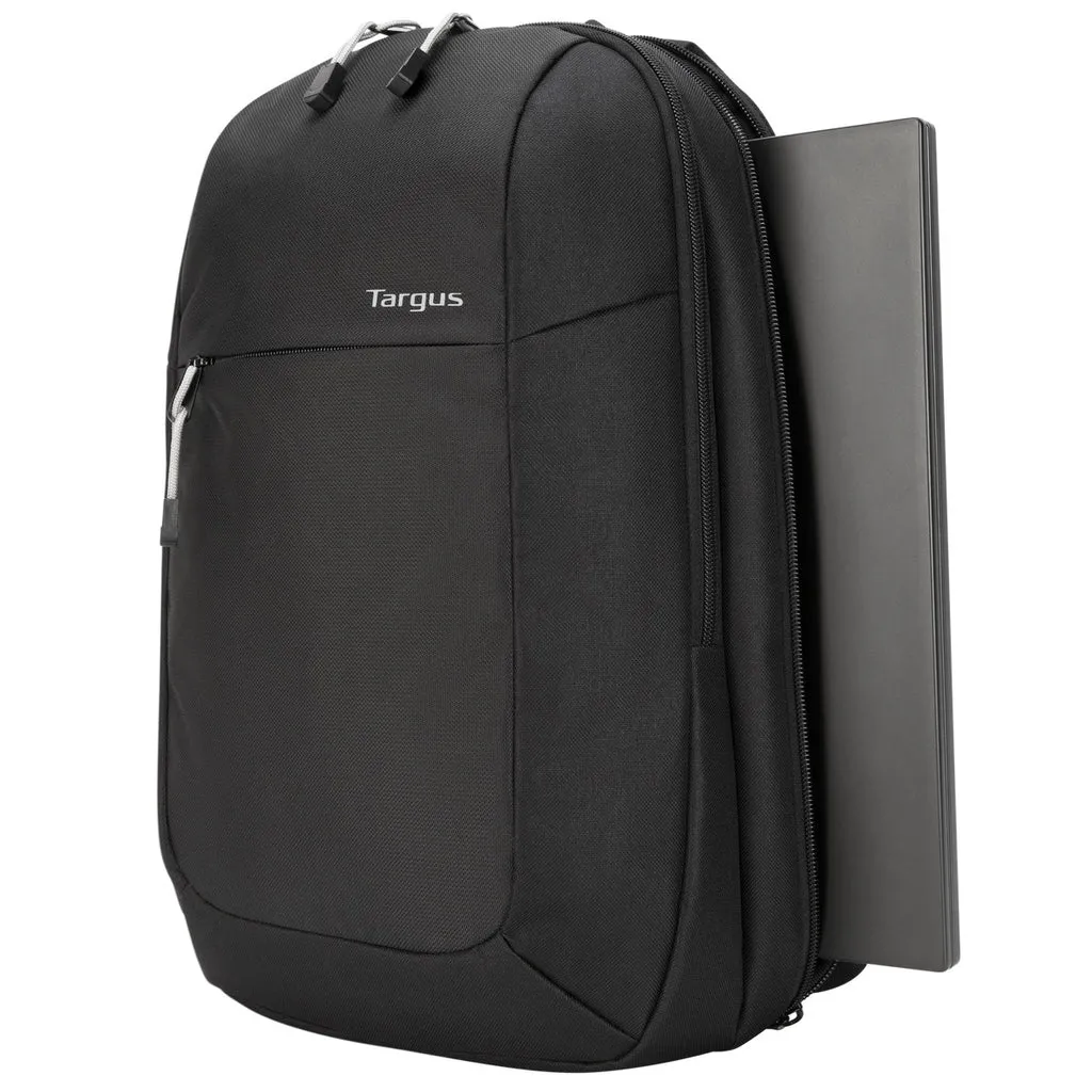Targus Intellect 15.6" Essentials Backpack (TSB966GL) - for Lightweight Water-Resistant Slim Travel with Padded Back Support, Quick Access Stash Pouch, Protective Sleeve for 15.6-Inch Laptop Backpack