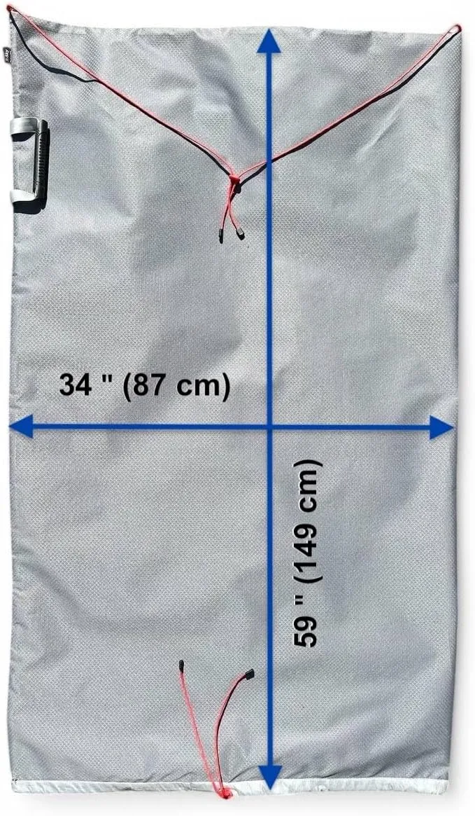 Telescope Cover by R-Sky – Standard  Series for Dobsonian Telescopes – Water-Resistant, UV-Proof Ripstop – Soft Lining & Drawstring – Silver/Black (silver, 10” Dobsonian Telescope Cover)