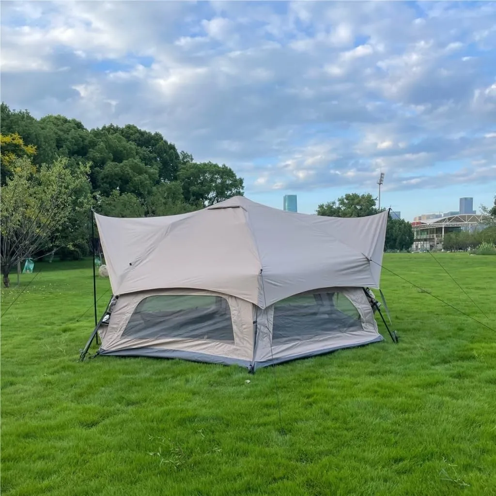 Tent Camping Tent Automatic Tent Double-Layer Outdoor Camp Picnic Portable Quick-Open Tent Automatic Mushroom Tent Outdoor Tent