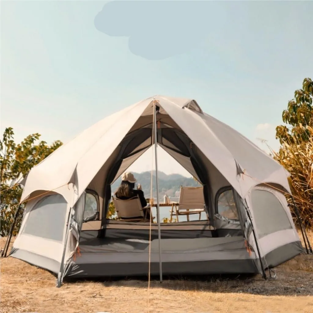 Tent Camping Tent Automatic Tent Double-Layer Outdoor Camp Picnic Portable Quick-Open Tent Automatic Mushroom Tent Outdoor Tent