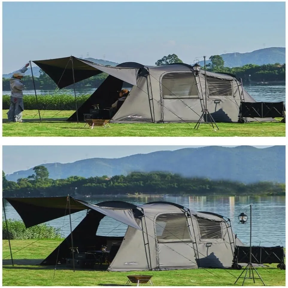 Tent Outdoor Luxury One-Bedroom and One-Living Tent Outdoor Portable Thickened Rainproof Camping Tent Equipment Outdoor Tent