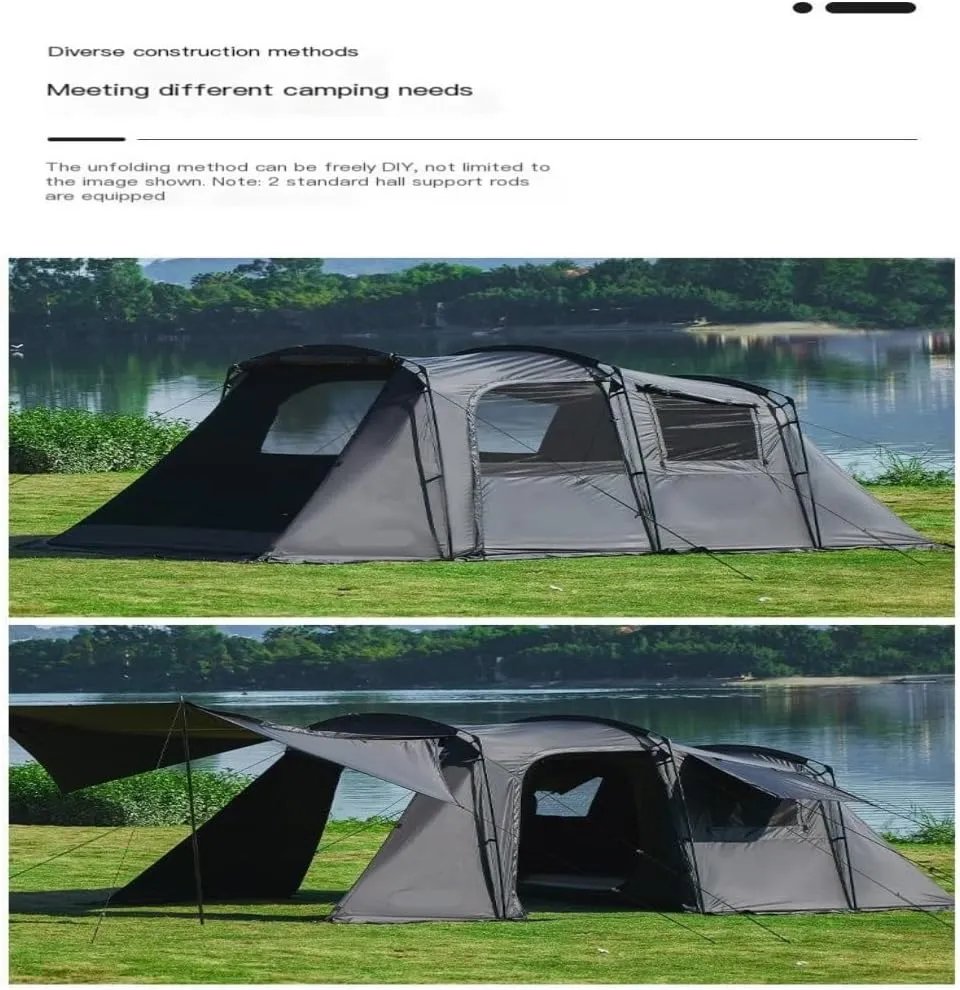 Tent Outdoor Luxury One-Bedroom and One-Living Tent Outdoor Portable Thickened Rainproof Camping Tent Equipment Outdoor Tent