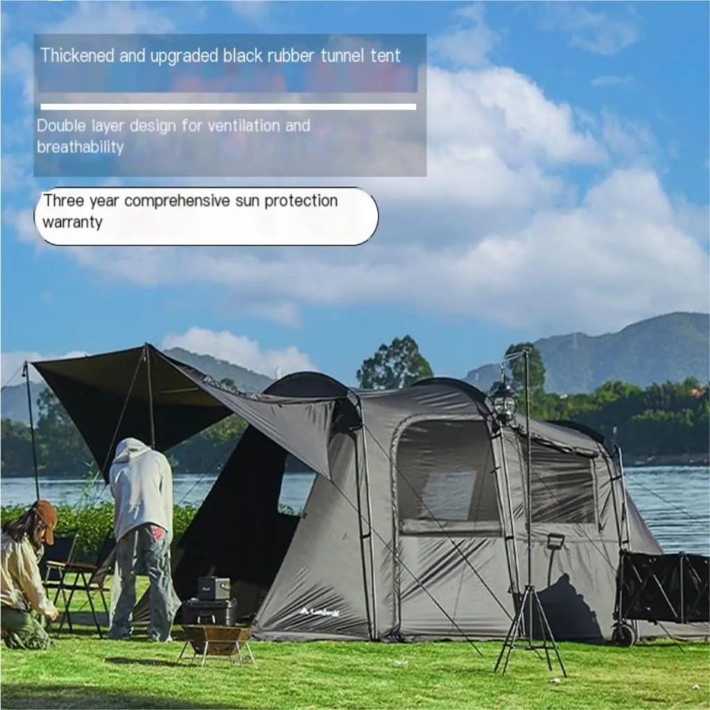 Tent Outdoor Luxury One-Bedroom and One-Living Tent Outdoor Portable Thickened Rainproof Camping Tent Equipment Outdoor Tent