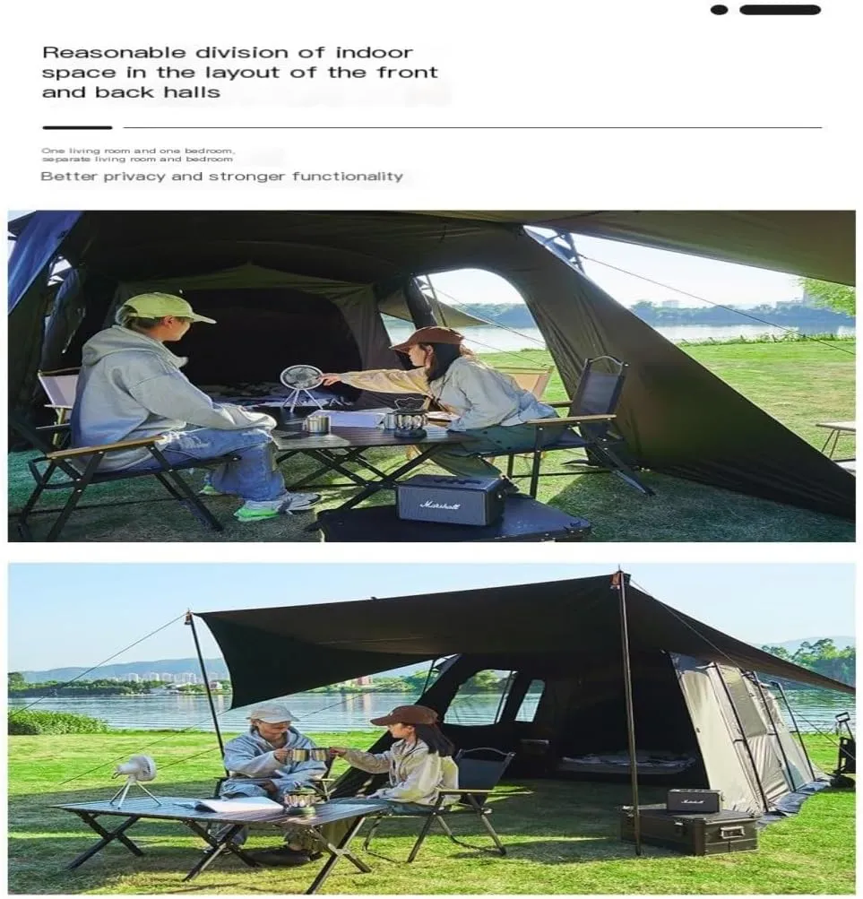 Tent Outdoor Luxury One-Bedroom and One-Living Tent Outdoor Portable Thickened Rainproof Camping Tent Equipment Outdoor Tent