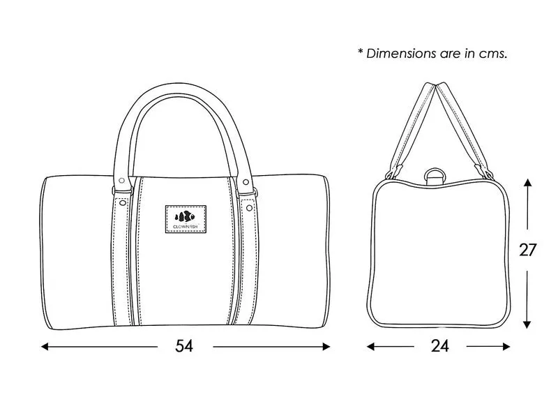 The Clownfish Synthetic 54 cms Brown Travel Duffle (TCFDB30LBRD-1)