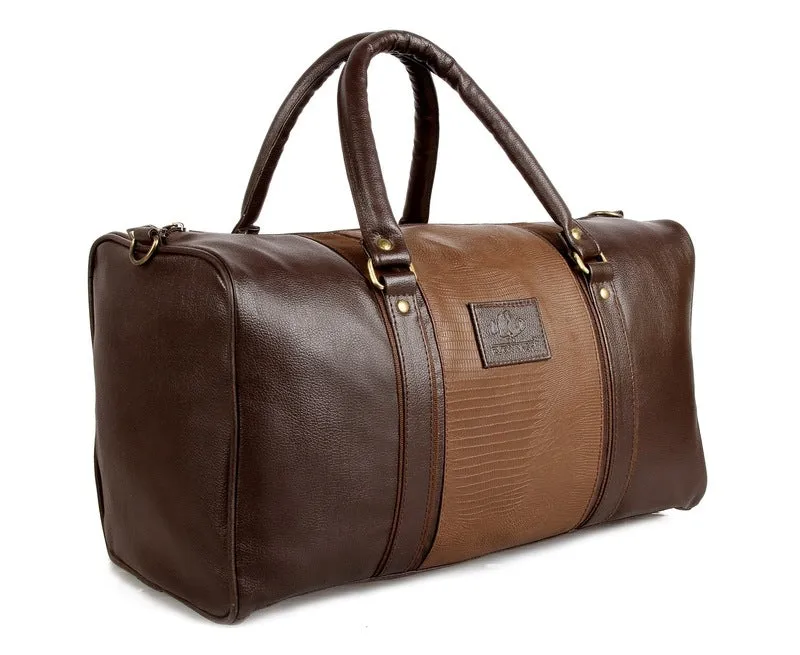 The Clownfish Synthetic 54 cms Brown Travel Duffle (TCFDB30LBRD-1)