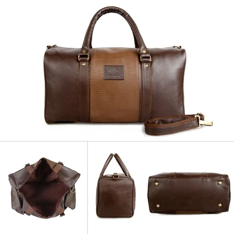 The Clownfish Synthetic 54 cms Brown Travel Duffle (TCFDB30LBRD-1)