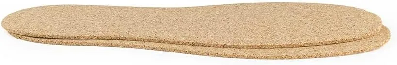The Felt Store Cork Insoles for Men and Women - 2.5mm Thick, 2 Pair