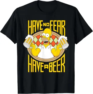 The Simpsons Homer Beer Fear Chill-Out Weekend Brewmaster T-Shirt