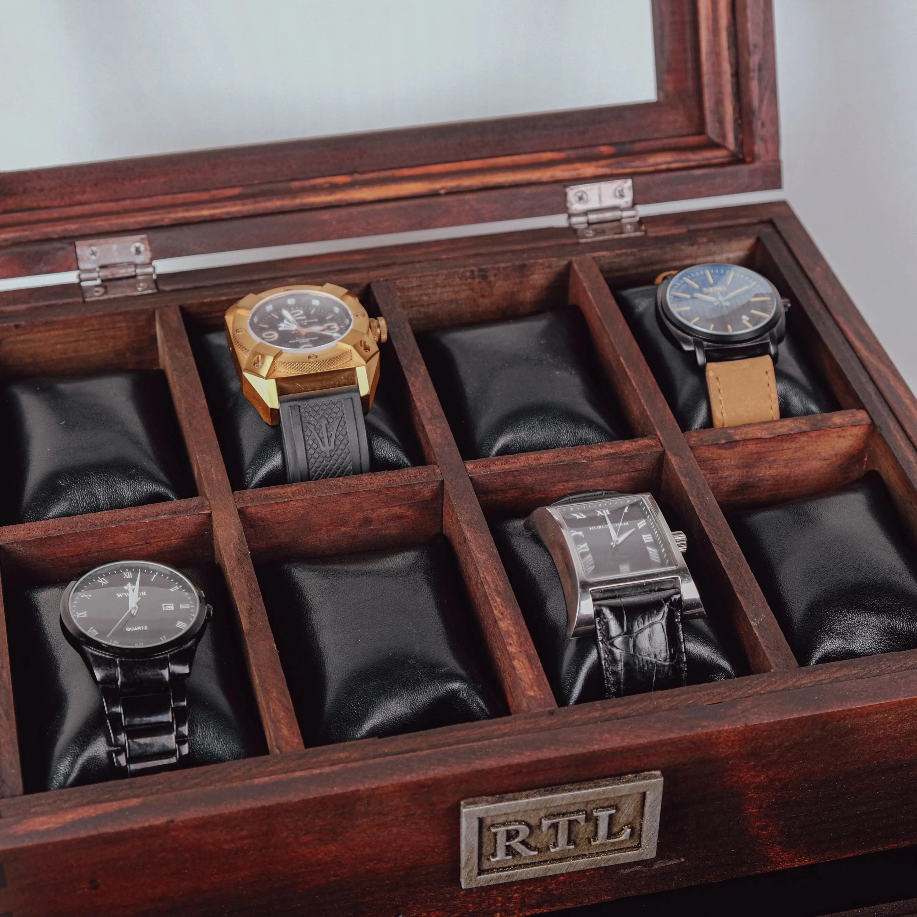 Three Drawer Watch Box for 16 Watches