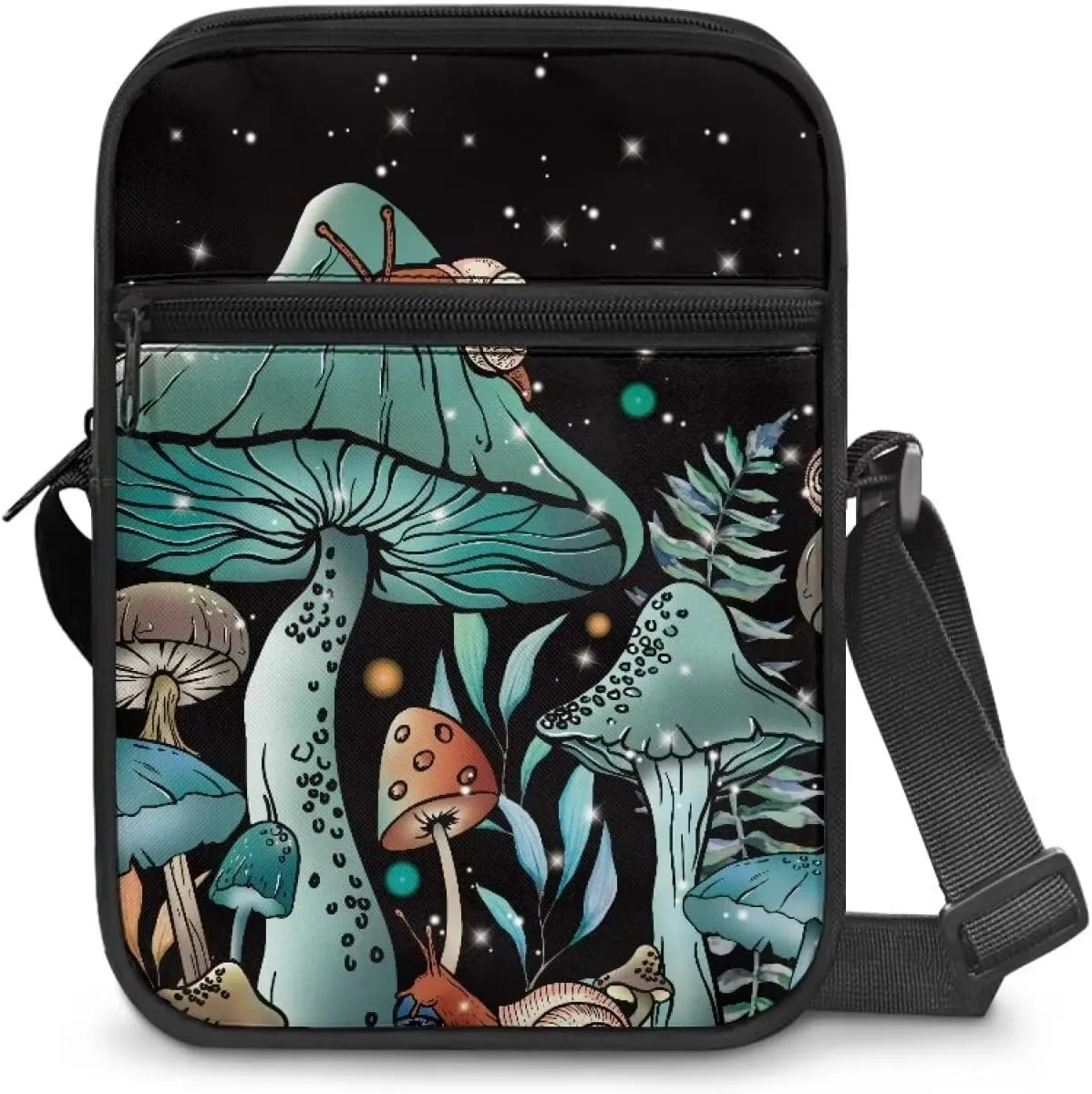 TODIYADDU Messenger Bag for Women Men Small Crossbody Purse with Adjustable Strap Travel Shoulder Bag Lightweight Handbags