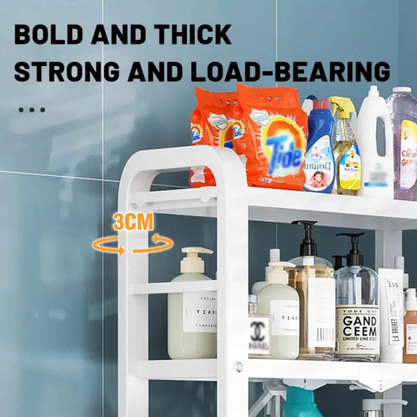 Toilet Storage Rack, Bathroom Storage Cabinet Shelf Organizer, Toilet Multi-layer Storage Stand