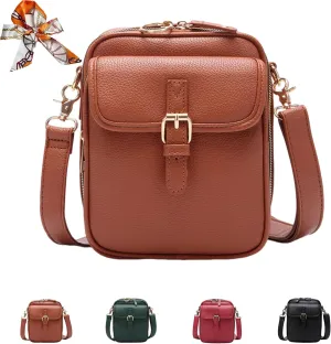 Tojoyride Crossbody Bag, Urvashi Crossbody Bag, Vegan Leather Vintage Anti-Theft Messenger Messenger, Large Capacity