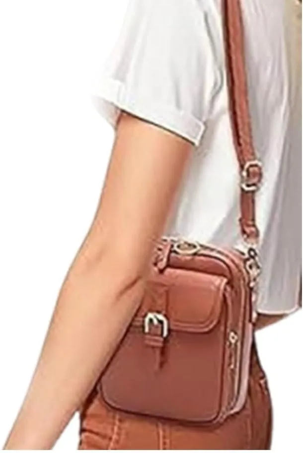 Tojoyride Crossbody Bag, Urvashi Crossbody Bag, Vegan Leather Vintage Anti-Theft Messenger Messenger, Large Capacity