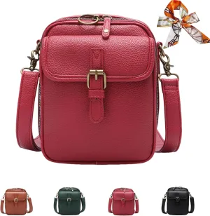 Tojoyride Crossbody Bag, Urvashi Crossbody Bag, Vegan Leather Vintage Anti-Theft Messenger Messenger, Large Capacity