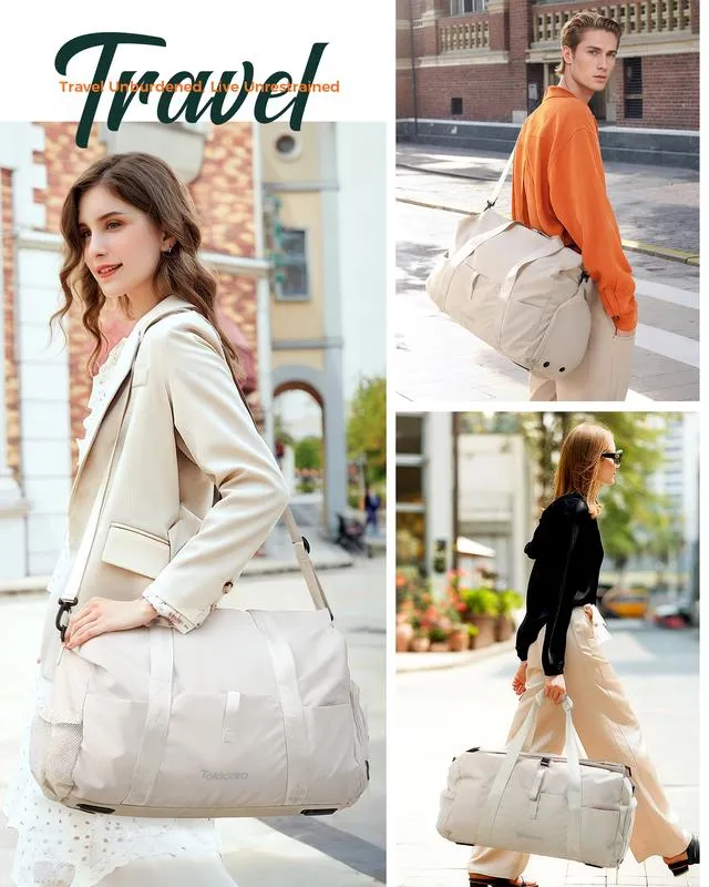 Tolaccea Travel Duffle Bag for Women Men