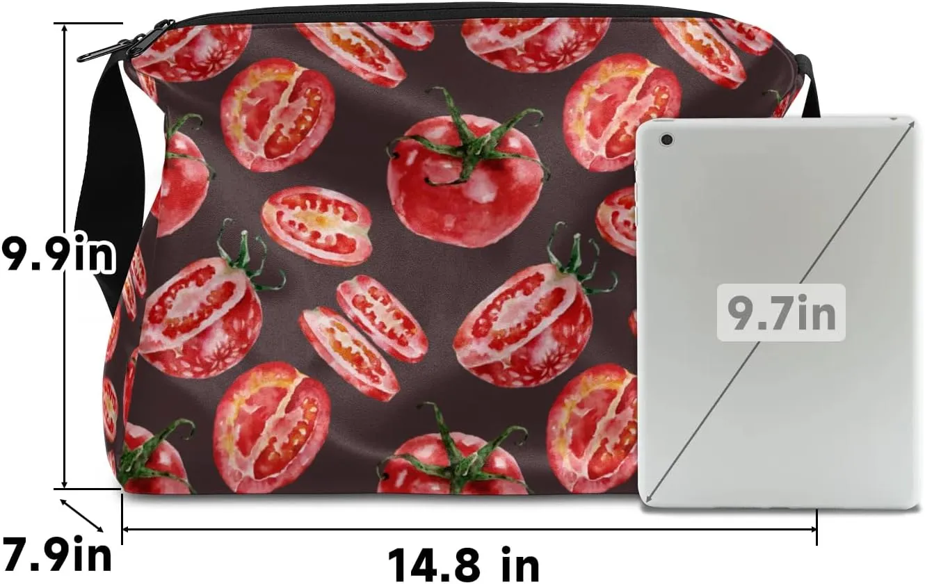 Tomato Fruit Small Gym Bag for Men Women Workout Sport Duffle Bag Waterproof Weekender Overnight Bag Lightweight Carry on Tote Bag Crossbody Shoulder Travel Bag for Swim Yoge Dance