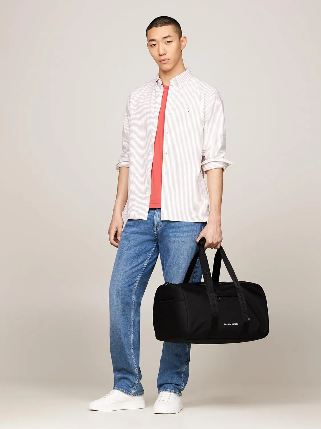 Tommy Hilfiger Men's Element Duffle Bag with Removable Crossbody Strap