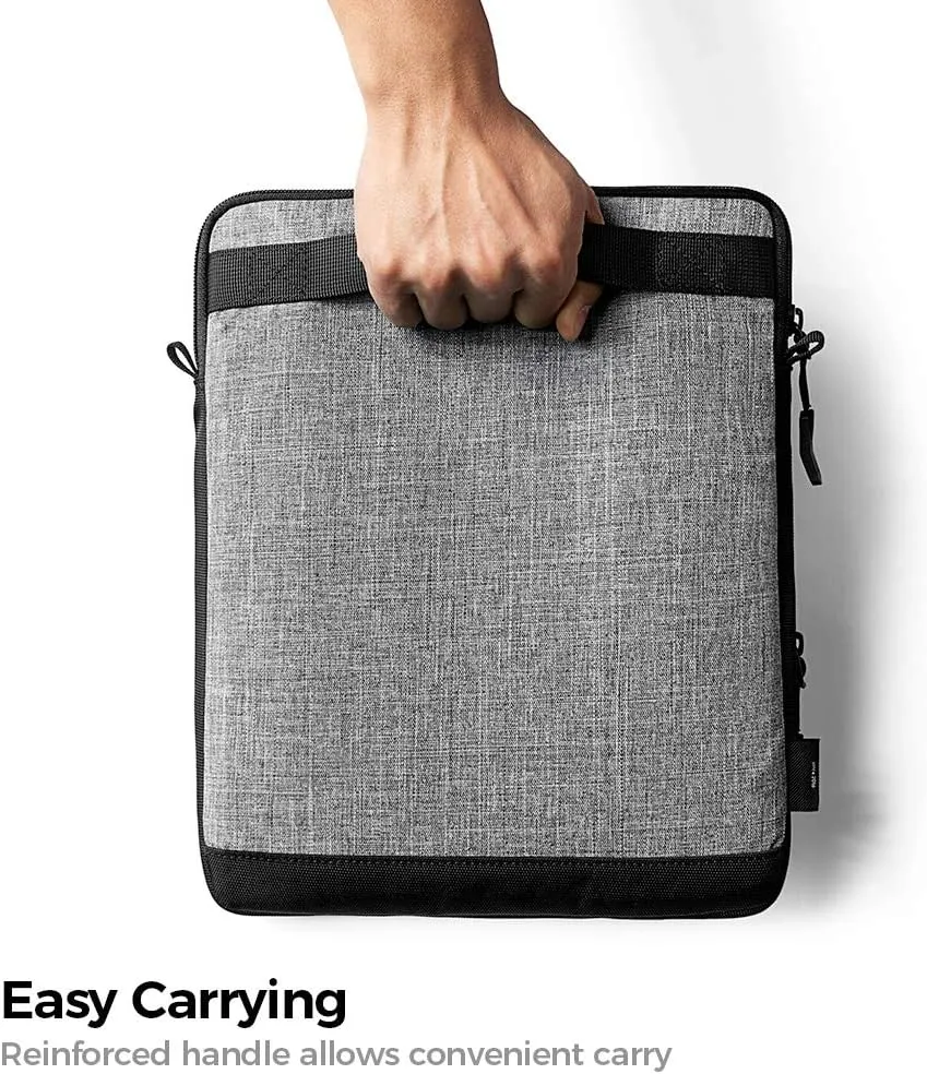 tomtoc Tablet Shoulder Sleeve Bag for 13 Inch New iPad Pro M4 & iPad Air M3&M2 2025-2024, 12.9-inch iPad Pro with Magic Keyboard and Smart Keyboard Folio, Front Pocket for Accessories