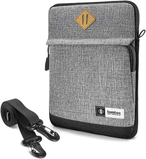tomtoc Tablet Shoulder Sleeve Bag for 13 Inch New iPad Pro M4 & iPad Air M3&M2 2025-2024, 12.9-inch iPad Pro with Magic Keyboard and Smart Keyboard Folio, Front Pocket for Accessories