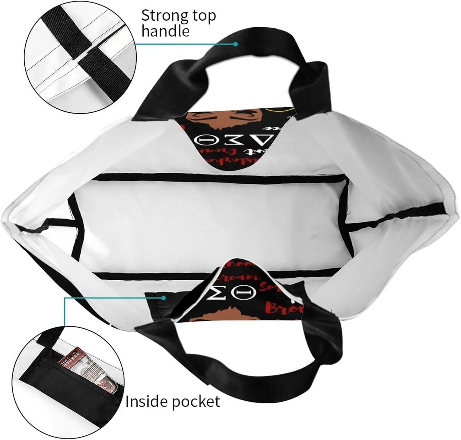 Tote Bag Fashion Handbag Storage Bag Reusable Grocery Tote Bag for Women