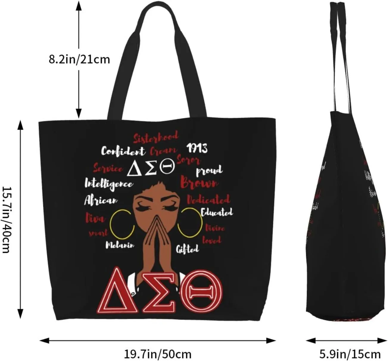 Tote Bag Fashion Handbag Storage Bag Reusable Grocery Tote Bag for Women