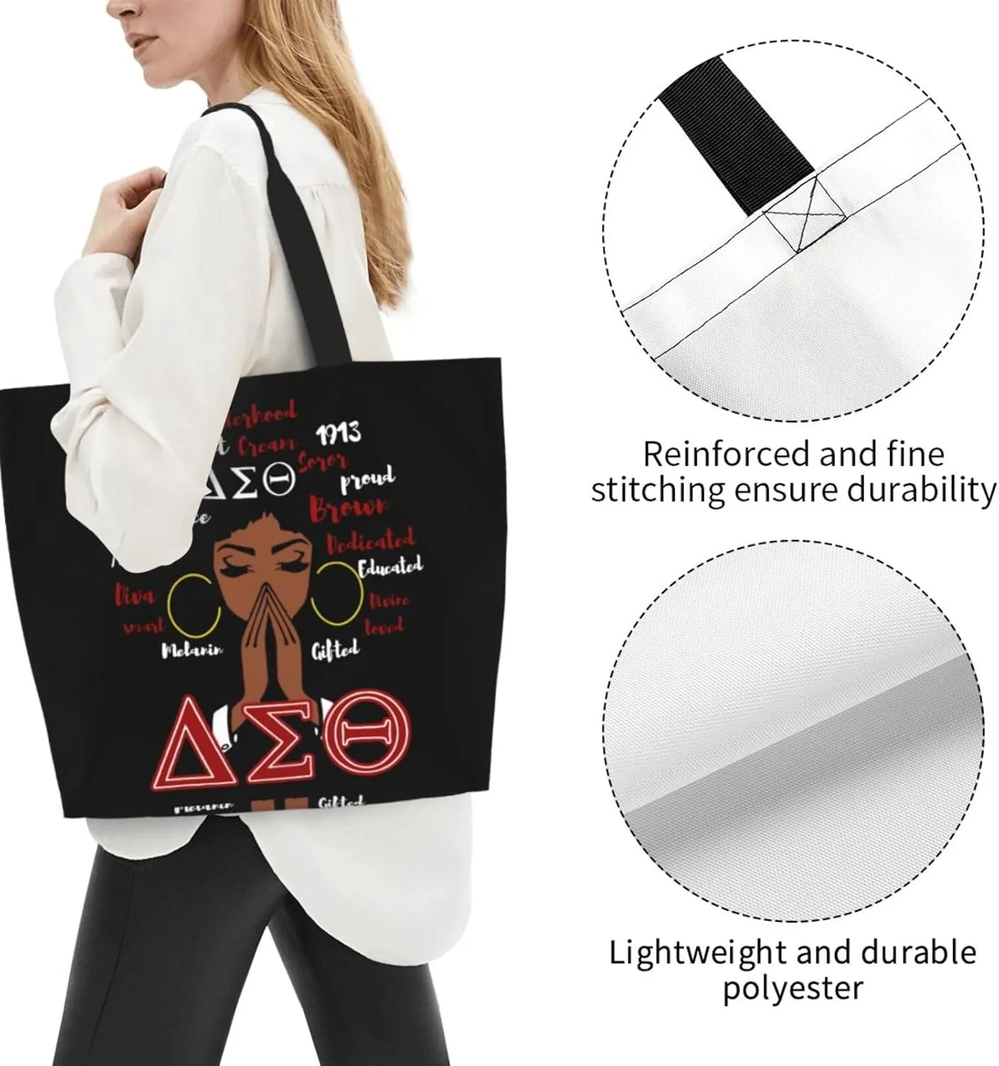 Tote Bag Fashion Handbag Storage Bag Reusable Grocery Tote Bag for Women