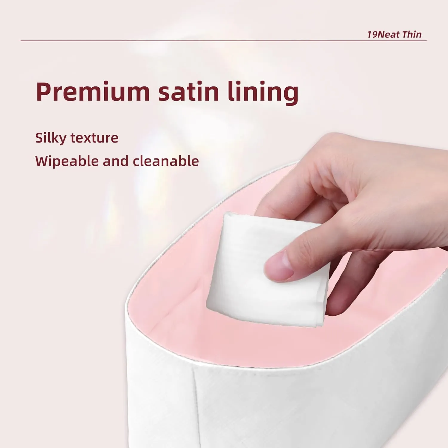 Tote Bag Organizer Insert, Lightweight Insert Compatible with M.arc Jacobs Medium Tote, Waterproof Dupontpaper Surface and Silky Satin Lining(MJ Midum, Pink)
