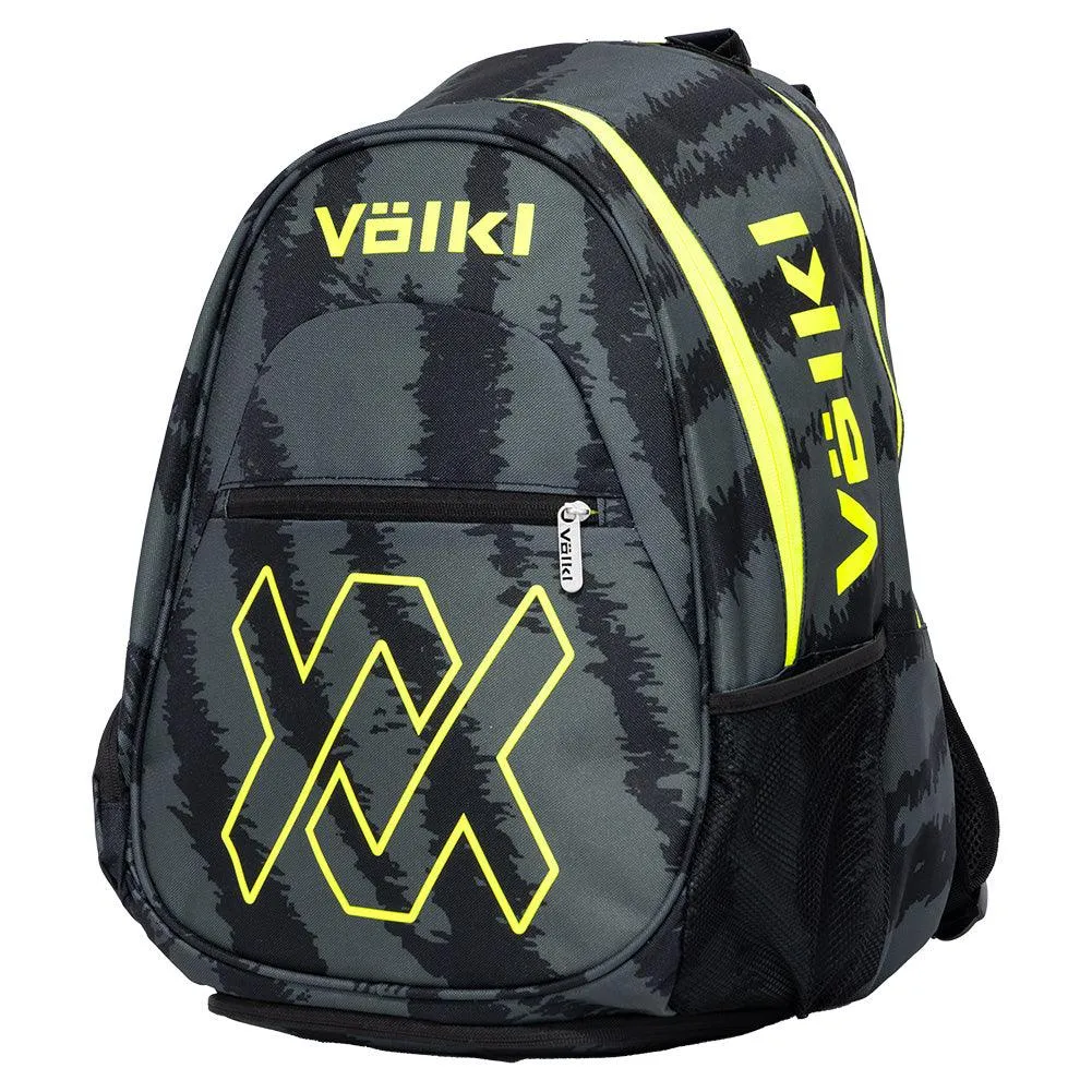 Tour Zebra Tennis Backpack Black and Neon Yellow