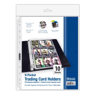 Trading Card Holders Top Loading 9-Pockets (10/Pack)