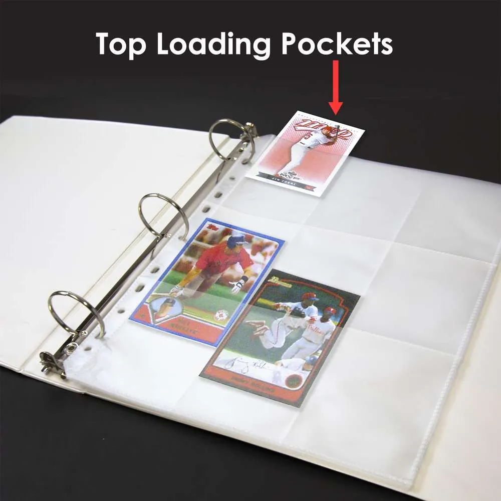 Trading Card Holders Top Loading 9-Pockets (10/Pack)