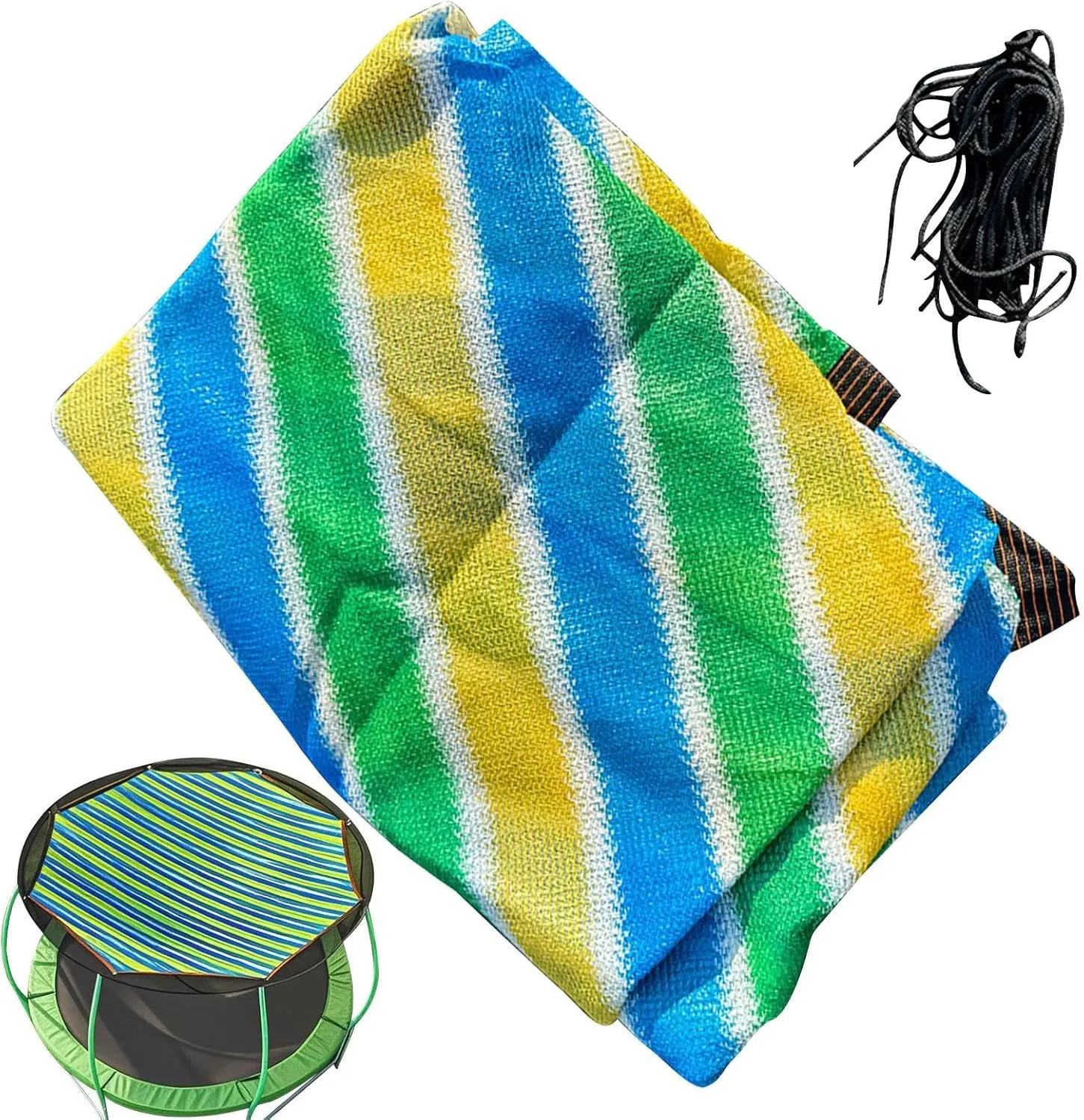 Trampoline Top Cover | Trampoline Canopy Cover,Replacement Accessories UV Protection for Outdoor Playground Sun Rain Jumping Adults Indoor
