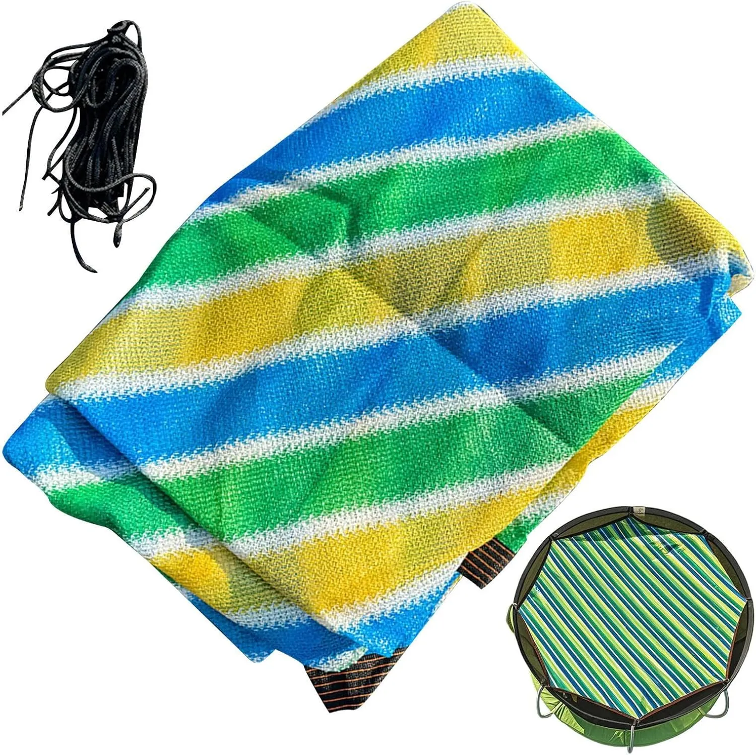 Trampoline Top Cover | Trampoline Canopy Cover,Replacement Accessories UV Protection for Outdoor Playground Sun Rain Jumping Adults Indoor