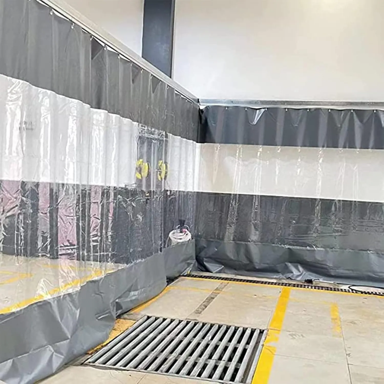 Transparent Tarpaulin with Eyelet, Clear Waterproof Cover Tarp Outdoor Curtains Waterproof 0.5mm, Camping Roof, Customizable (Color : Clear, Size : 3.28x3.28ft/1x1m)