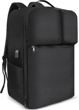 Travel Backpack, 40L Carry on Travel Backpack Flight Approved, Personal Item Travel Bag with USB Charging Port and Shoe Pouch, Casual Daypack for Weekender Business and Hiking