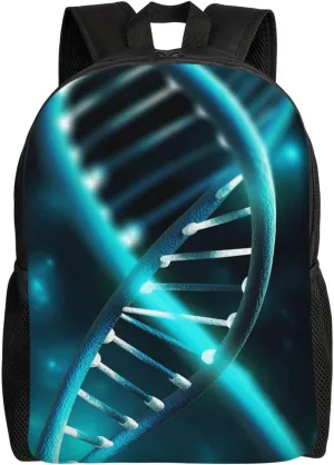 Travel Backpack for Women Men Waterproof Carry On Backpack Science Gene Strand 15.6inch Laptop Backpack