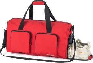 Travel Bag Overnight Bag Duffle Weekend Bag for Men,Women Travel Gym Bag with Shoe Compartment (Blue, 30L)