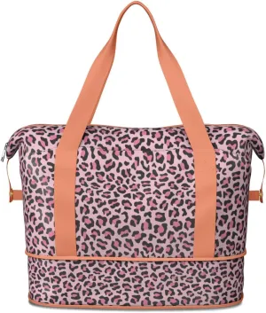Travel Duffel Bag,Large Weekender Tote for Women, Shoulder Weekender Overnight Bag for Women,Gym Duffel Bag with Wet Pocket
