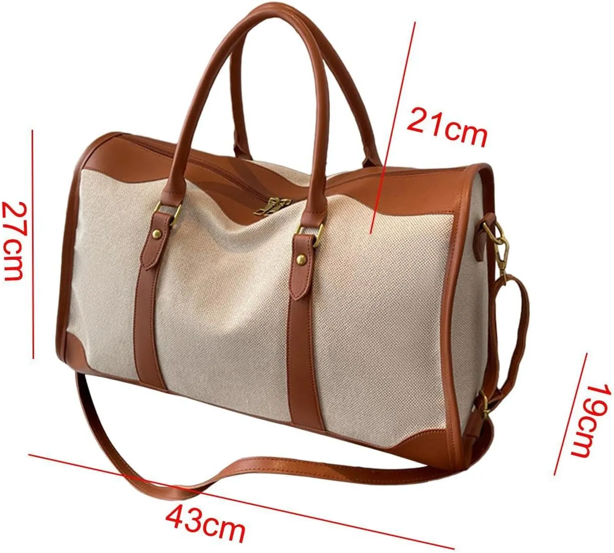 Travel Duffle Bag Canvas Sports Gym Bag for Camping Sports Weekend