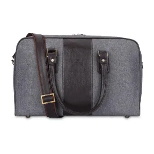 Travel Duffle Bag - Spacious, Lightweight, Organizer Pockets | Detachable Shoulder Strap | 24L | Slate Grey