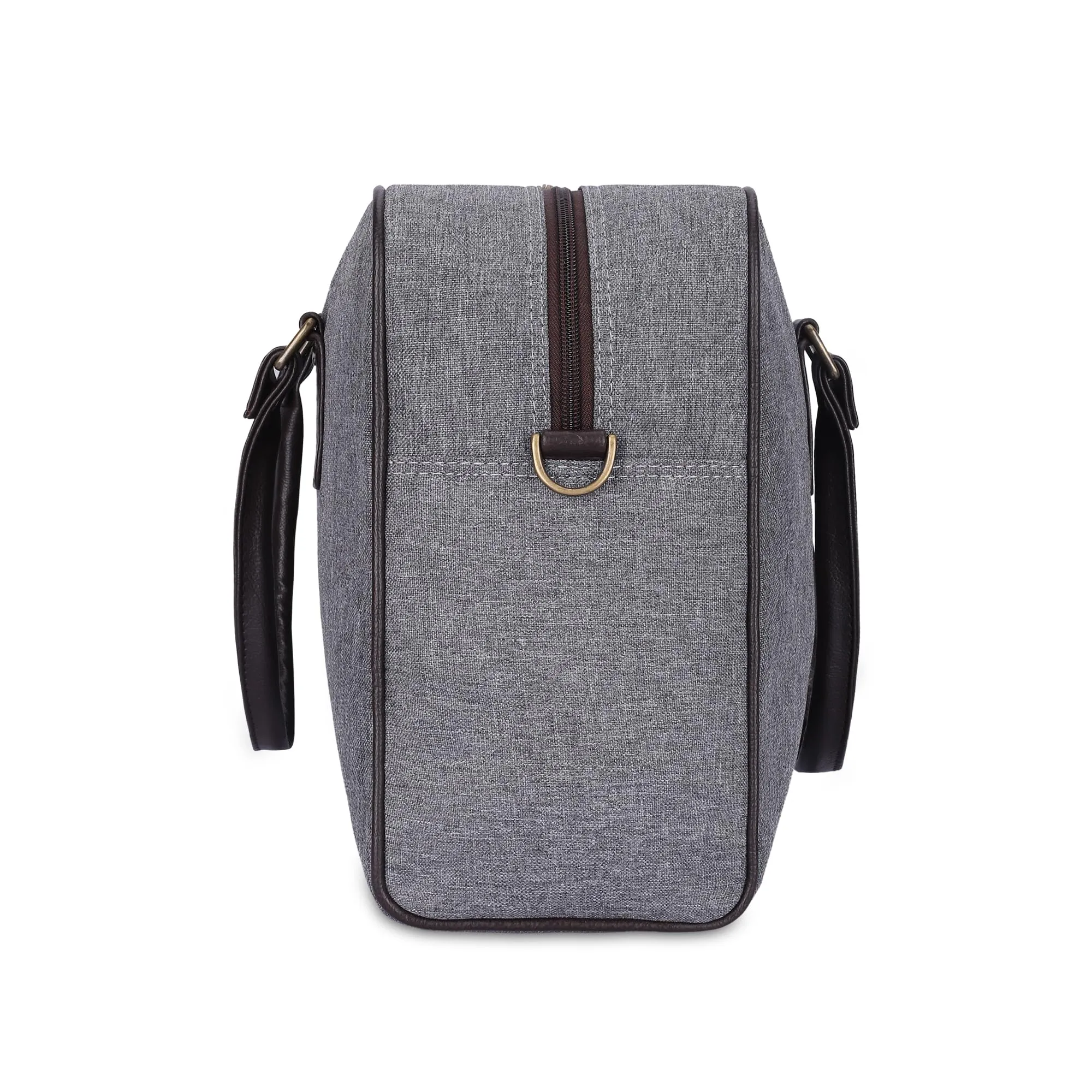 Travel Duffle Bag - Spacious, Lightweight, Organizer Pockets | Detachable Shoulder Strap | 24L | Slate Grey