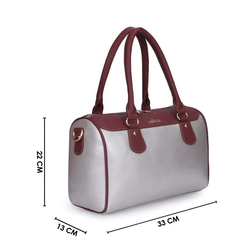 Travel Duffle Bag - Stylish, Durable, Adjustable Shoulder Strap | Includes Bag | 9.4 Litre | Silver