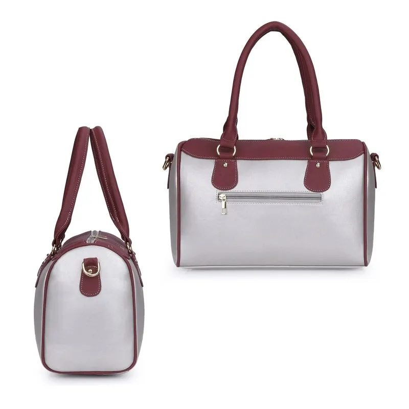 Travel Duffle Bag - Stylish, Durable, Adjustable Shoulder Strap | Includes Bag | 9.4 Litre | Silver