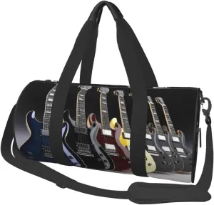 Travel Duffle Bag Weekender Bags For Men Women With Shoe Compartment Large Capacity Weekender Overnight Bag Electric Guitar Carry On Tote Bags Sport Gym Bag For Travel Yoga